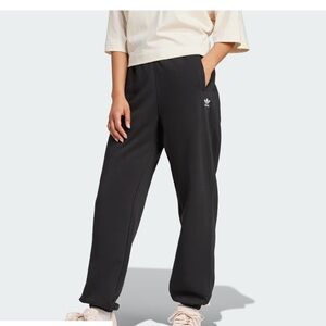 Adidas Essentials Fleece Sweatpants and Crew Sweatshirt Set